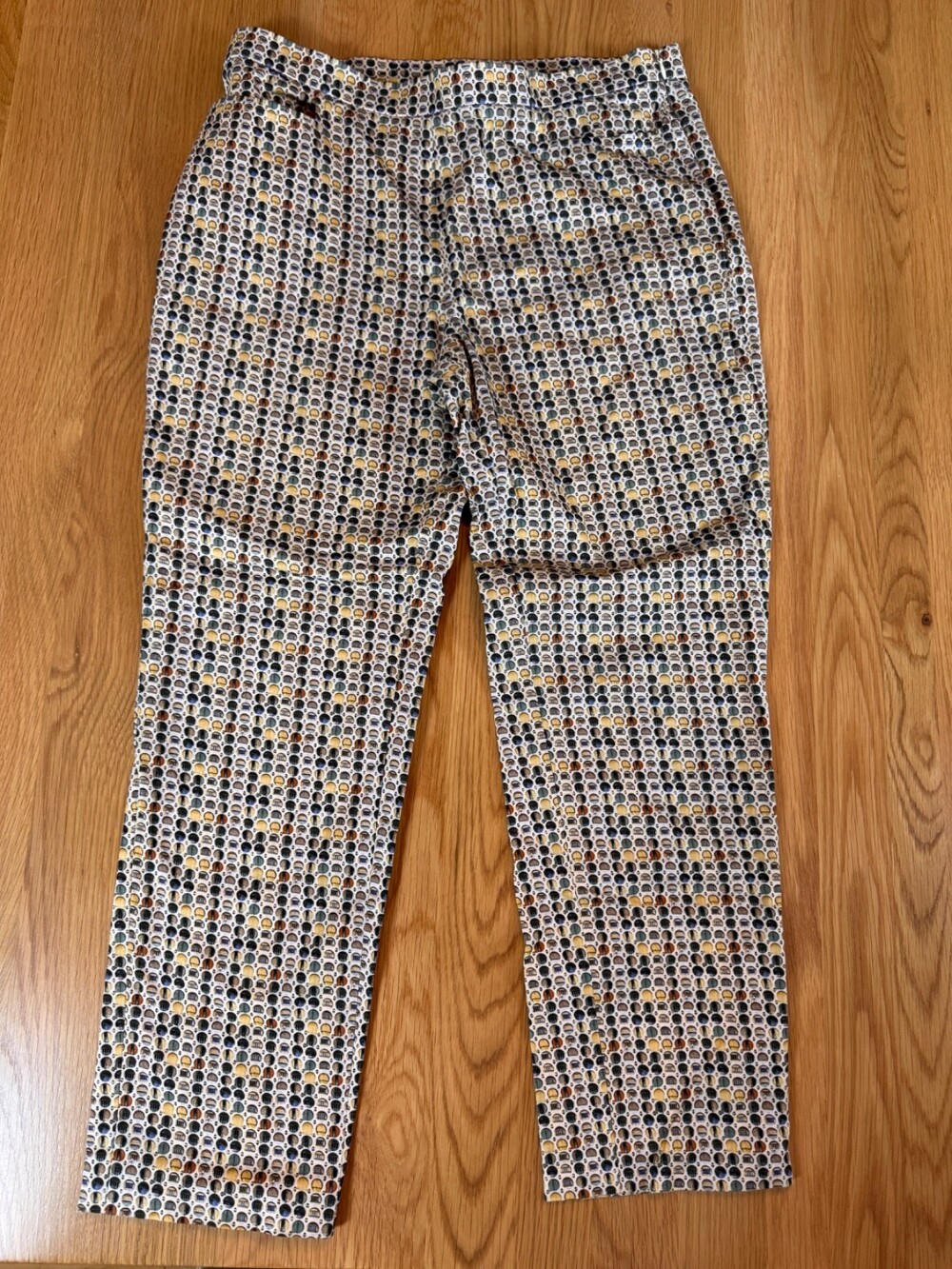 Akris Punto Womens Multicolor Abstract Print Ankle Pants Size US 8